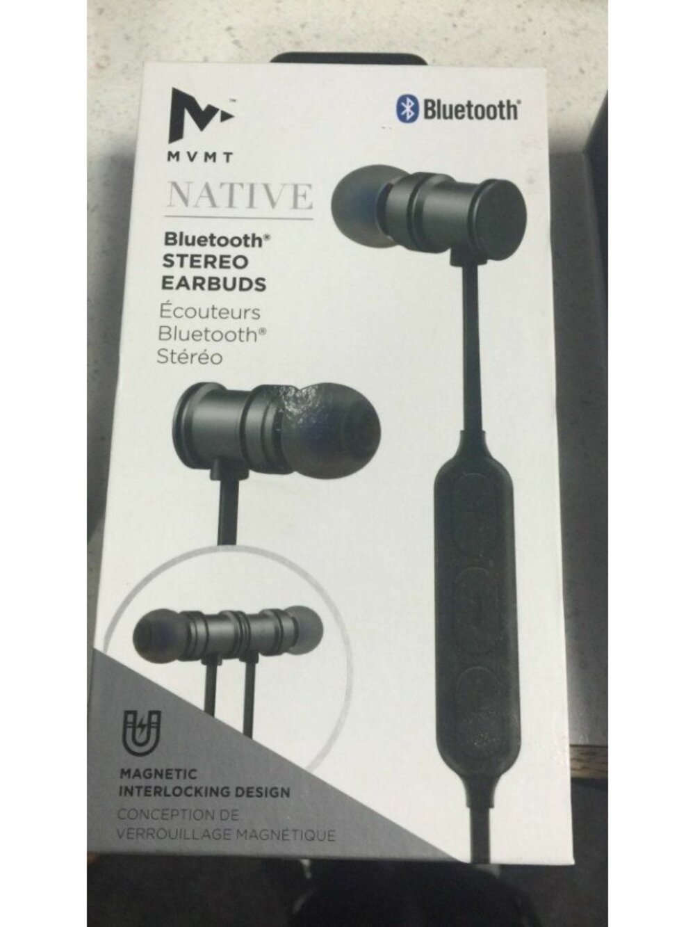 MVMT Native Bluetooth Stereo Earbuds Black Cell Phone Apple/Android Phone